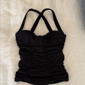 Free People Movement Black Corset Top